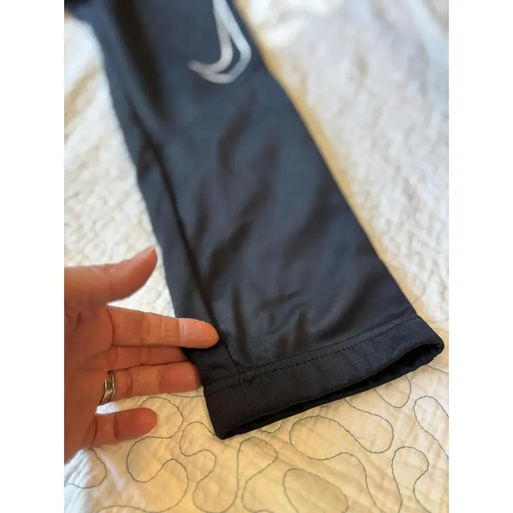 Nike Boy's Size Large Black Athletic Pants with‎ White Swoosh Logo #624